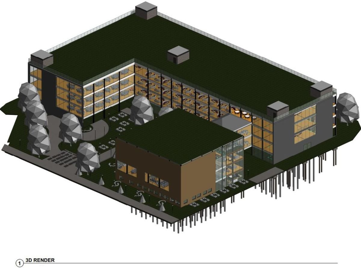BIM model of an educational building