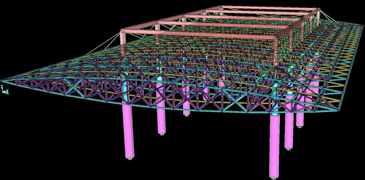 Roof framing analysis model