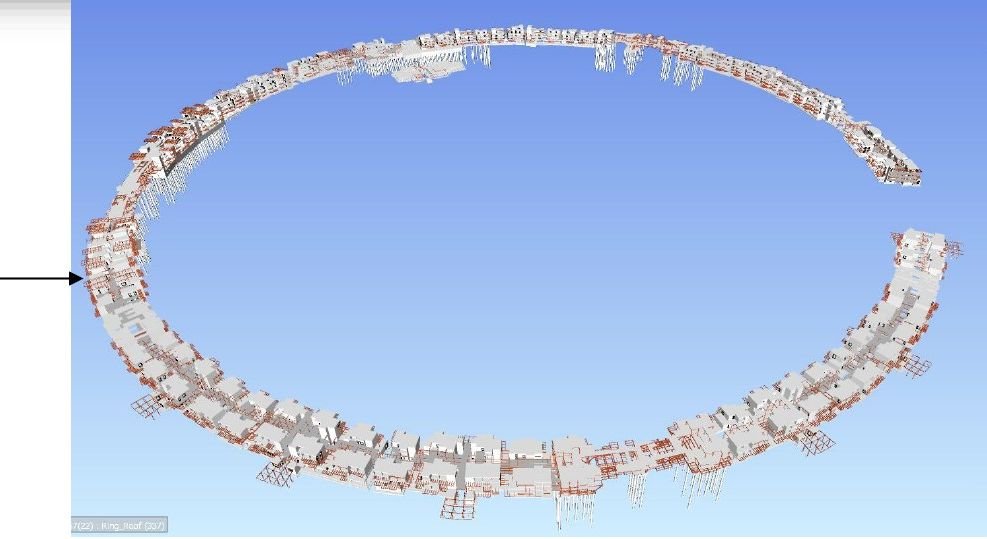 Structural BIM model of the Laheq Island ring