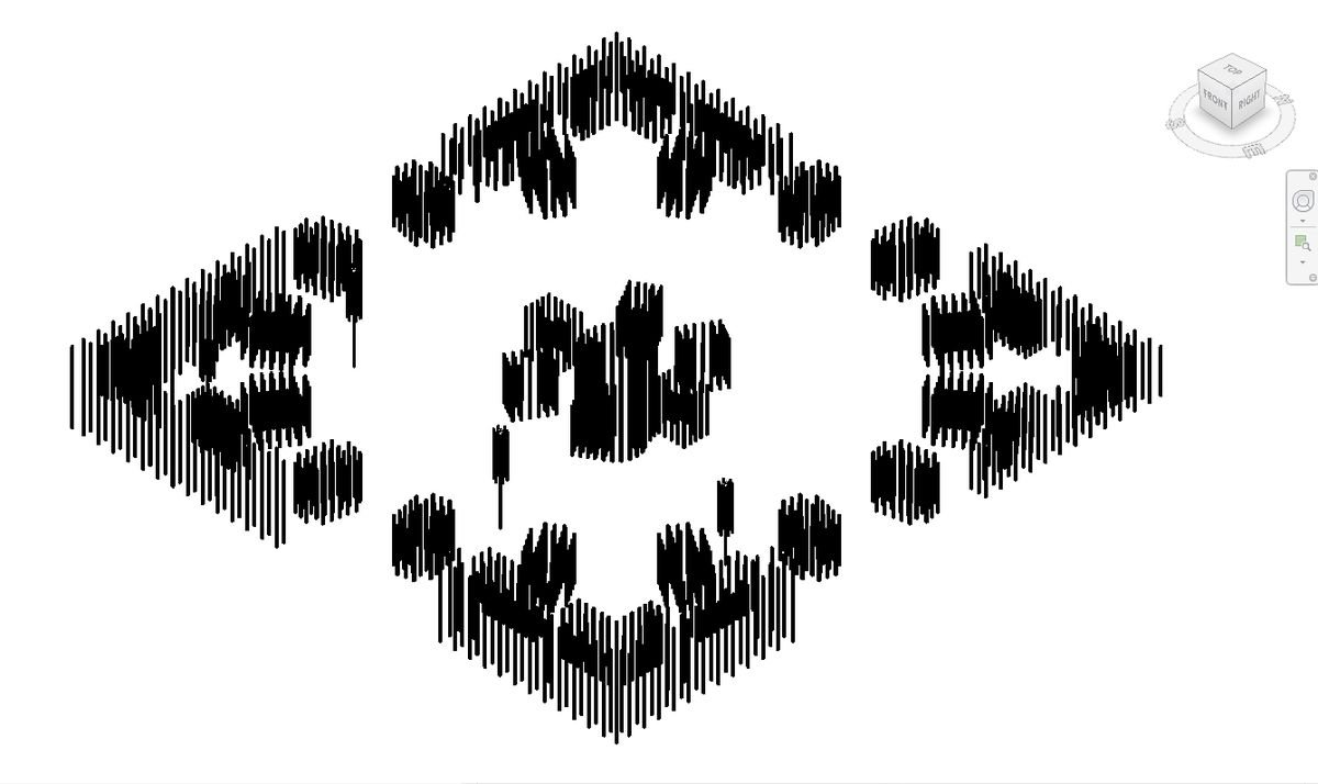 BIM model of the Mukaab District piling layout