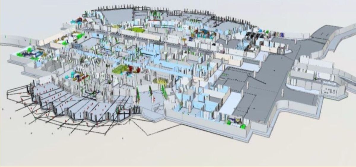 Federated BIM model of a hotel on Shura Island